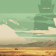 The Watcher observing Black Widow driving in the desert.